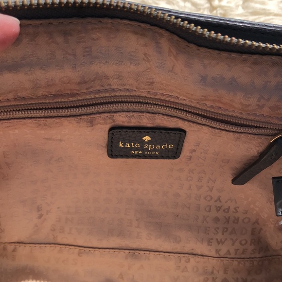 Kate Spade Grey Leather Crossbody bag purse - Picture 5 of 5